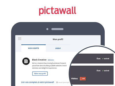 Pictawall — Front-end Redesign (WIP) app facebook front-end instagram pictawall picture redesign startup twitter ui vine web-app