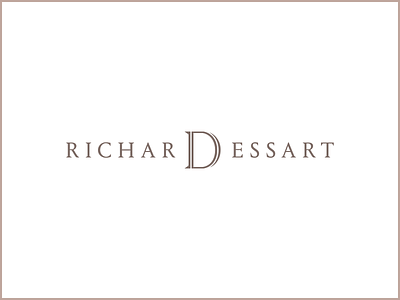 Richard Dessart Logotype belgium branding font identity lettering logo outline portrait serif type typography wordmark