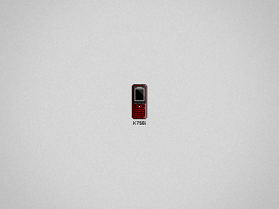 [Pixelart] Sony Ericsson K750i device gsm k750i pixel pixelart red sony sony ericsson