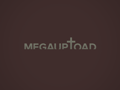 RIP Megaupload (2005-2012) cross megaupload rip typography