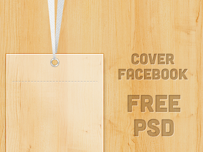 [PSD] Cover Badge for Facebook avatar badge card cover design download facebook freebie id image pattern profile psd ribbon richard tabor ui wood