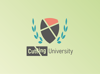 Cutting University Logo dailylogo dailylogochallenge logo logodlc