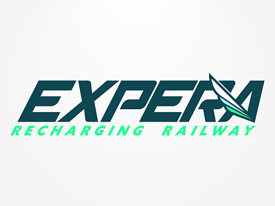 Expera High-Speed Rail branding design falcon logo train wing