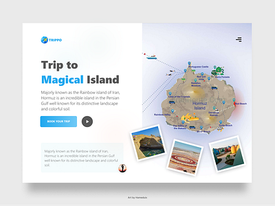 Daily ui challenge 003 - Landing page design daily ui challenge design hormoz iran island ui ui ux web design