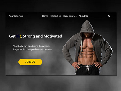 Fitness UI/UX Design application design design graphic design uidesign uiux webdesign website