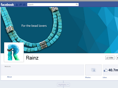 Facebook page of Rainz facebook rainz