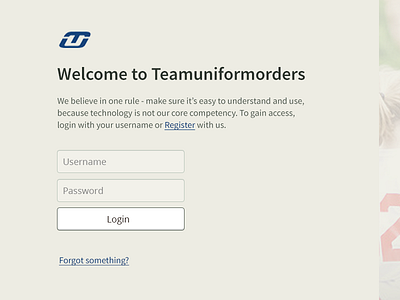 Login page login software team ui uniform ux