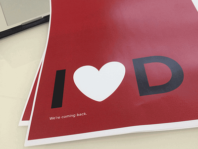 I Love D poster designers poster