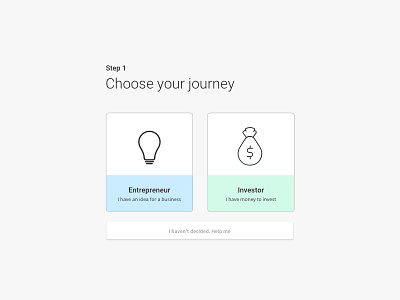 Choosing your journey venture visual design