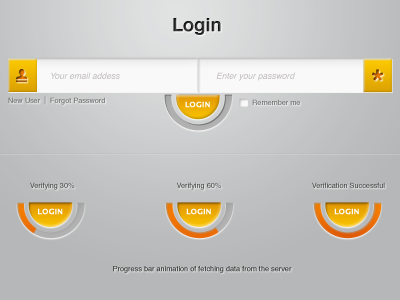 Login Progress Bar Concept login progress bar