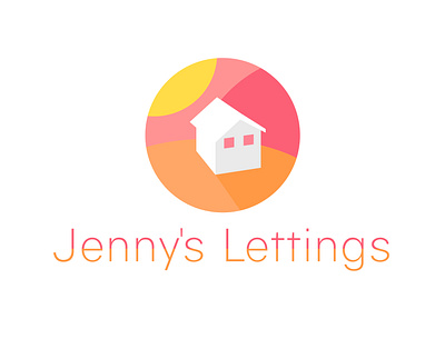 Jenny s Lettings Logo branding business card design illustration illustrator logo typography vector