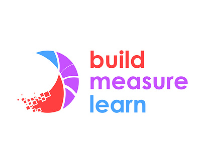 Build Measure Learn2 01 branding design illustration logo typography vector