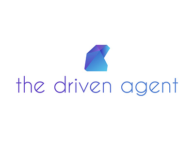 The Driven Agent Logo branding business card design flat illustration logo typography vector