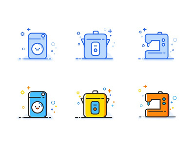 Household appliance icons