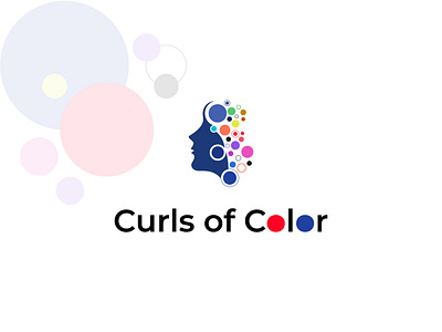 Curls of Color LLC abstract art abstract logo branding color logo colorfull logo creative logo fashion logo design female logo hair color hairstyle lettering lettermark logo design logodesign minimal minimalist modern professional logo women fashion women logo