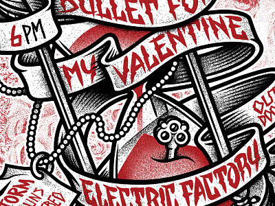 Bullet For My Valentine illustration poster print making