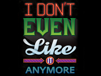 I don't even... illustration typography vector