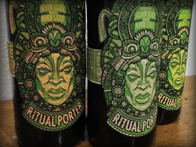 Ritual Porter, Masthead Beer Show beer illustration packaging print making