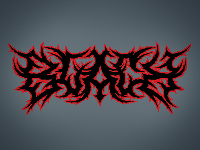 Black Metal illustration typography