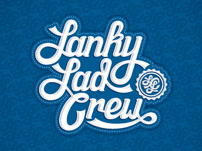 Lanky Lad Crew Logo logo typography