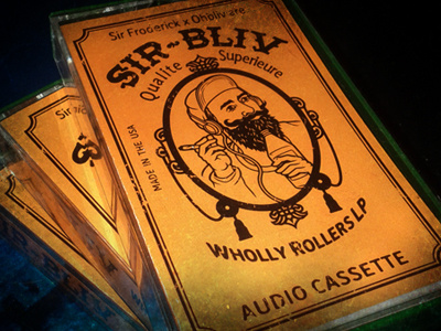 SIR-BLIV - Wholly Rollers LP illustration packaging typography