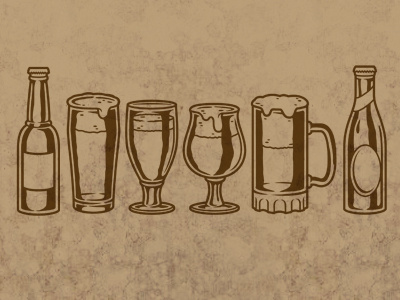 Brews beer illustration vector