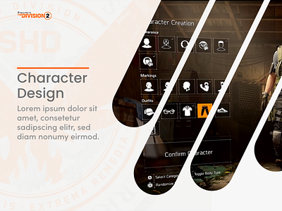 Division 2 Character Design for IPad app design division2 graphic design ipad ui videogames