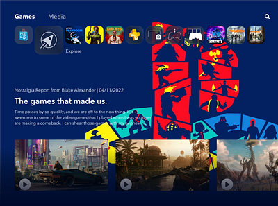 PlayStation 5 Home Screen adobexd design graphic design playstation ui videogame