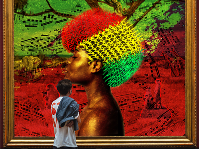 Sounds of the Motherland adobe photoshop african art design graphic design nft nft art