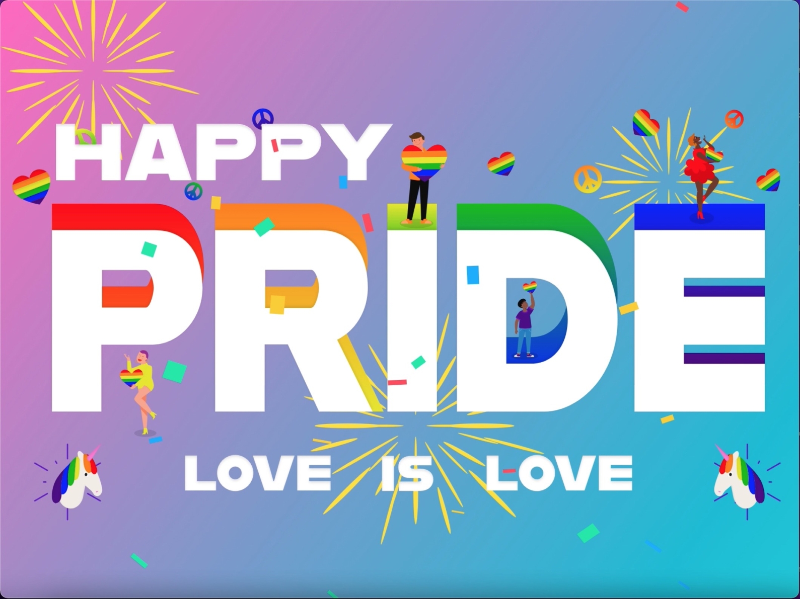 HAPPY PRIDE!!!! by Blake on Dribbble