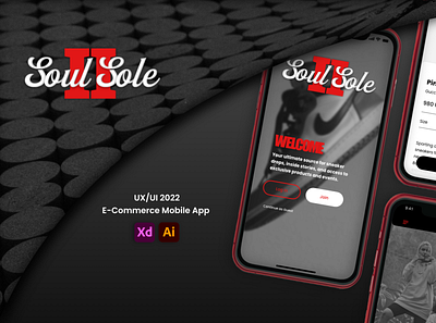 Soul2Soule E-Commerce App Concept adobexd app app design chicago design graphic design mobile app sneakerhead ui ui design