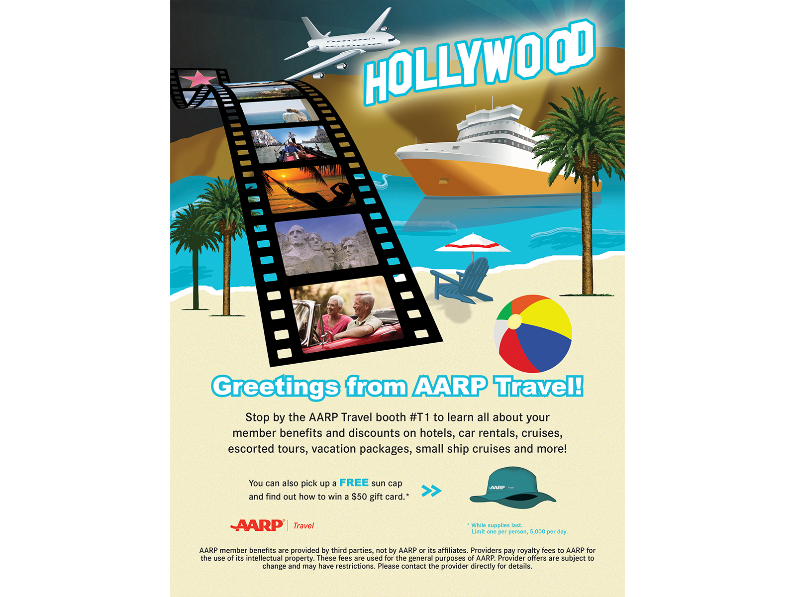 AARP Travel AD Hollywood by Yesenia Taveras on Dribbble