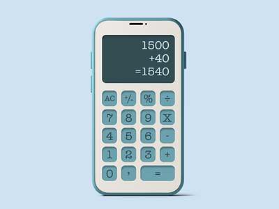 Calculator 004 3d app branding dailyui design figma illustration logo ui ux vector