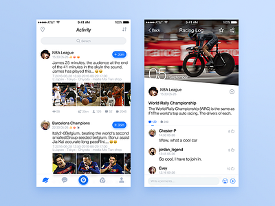 Sport App app sport ui