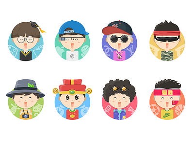 The Choice Of Characters Design app characters choice news people style ui
