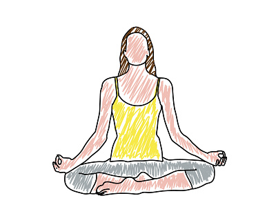 Meditation illustration meditation