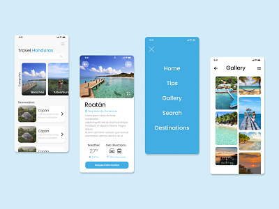 Concept travel app mobile tourism travel