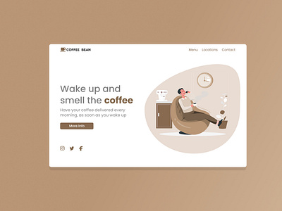 Coffee Bean- Concept Landing Page