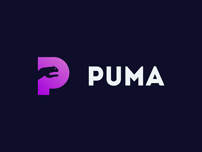 PUMA affinitydesigner atluh black branding business clothing company design fashion gradient logo pink puma purple rebrand shoe sports tomy vector white