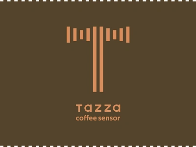 Coffee Sensor Logo | Tazza| DLC06 brown dailylogochallenge logo