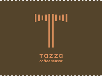 Coffee Sensor Logo | Tazza| DLC06 brown dailylogochallenge logo