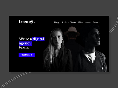 Leemgi | Digital Agency Landing Page digital agency digital agency website digitalwebsite landingpage uidesign uiux uiuxdesign websitedesign websiteui