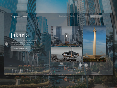 Explore Java | Travel Agency Landing Page landingpage travel travel agency travel agency website travel blog travel website travelling uidaily uidesign uiux uiuxdesign uxdesign websitedesign