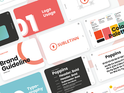 Subletinn Brand Guide art brand branding clean design flat graphic design icon illustration illustrator logo minimal type typography vector