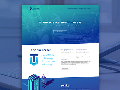 Utmosttech webdesign bootstrap 4 sketchapp webdesign website www