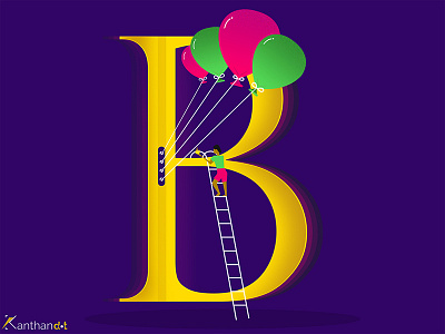 26daysofType - 'B' 26daysoftype alphabet creative customtype designseries grahicdesign icons illustration lettering photoshop typedesign