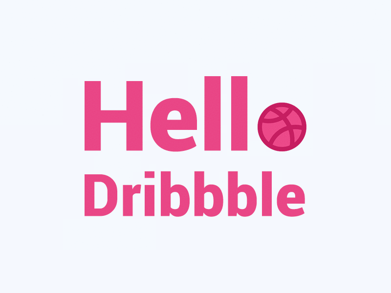 Hello, dribbble ! ae amination debut shoot thanks