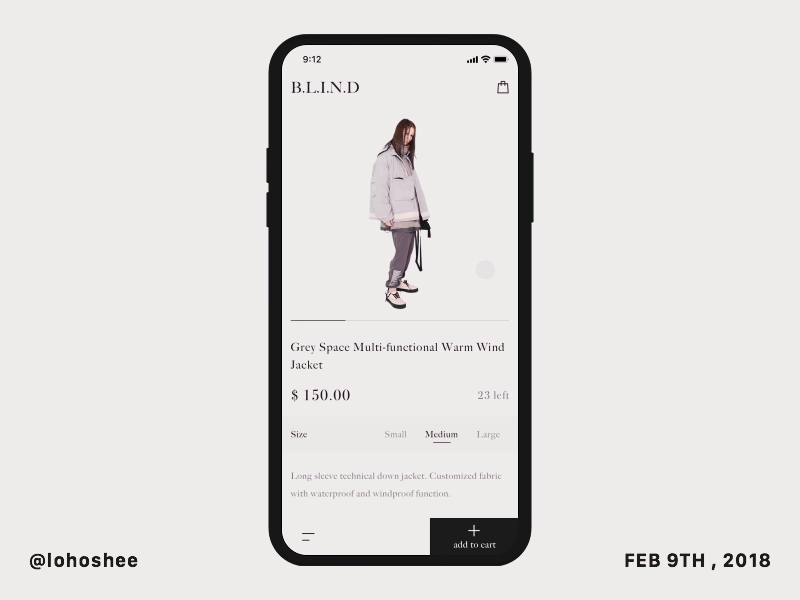 Fashion App Concept animate app fashion interaction interface ios11 iphone x motion