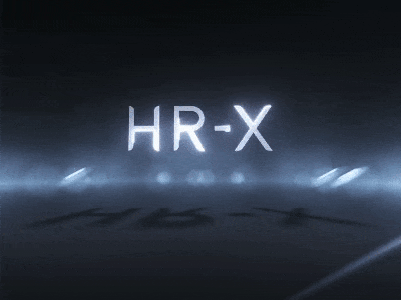 HR-X Logo Presentation after animation effects hr x logo logotype motion