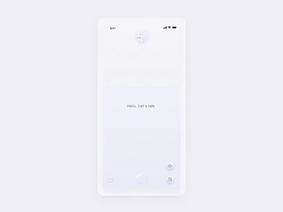 Voice Interaction For HR-X ai animate app design hr x interface motion sound voice wave white